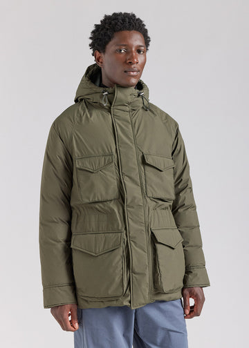 Parka homme Pyrenex Bazus en duvet naturel khaki