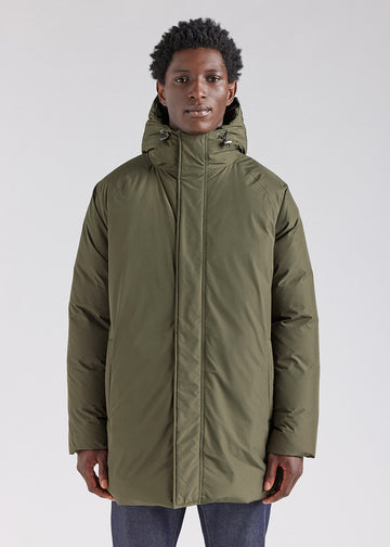 Parka à capuche homme Pyrenex Spark en duvet naturel Deep khaki