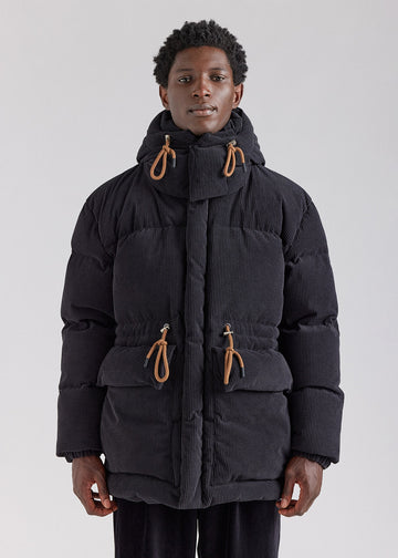 Doudoune homme en velours Pyrenex x Supakitch Big Puffer noire