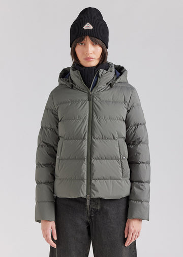 Doudoune femme Pyrenex Spoutnic à capuche amovible deep khaki