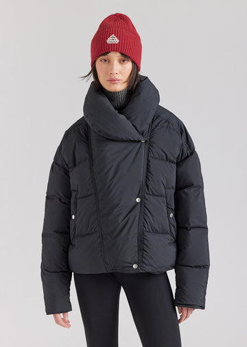 Doudoune à col enveloppant pour femme Pyrenex Judith noire
