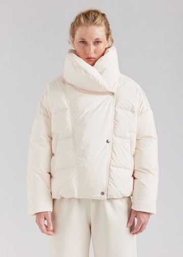 Doudoune à col enveloppant pour femme Pyrenex Judith chalk