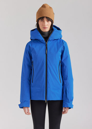 Veste parka en duvet pour femme Pyrenex Nova bleue