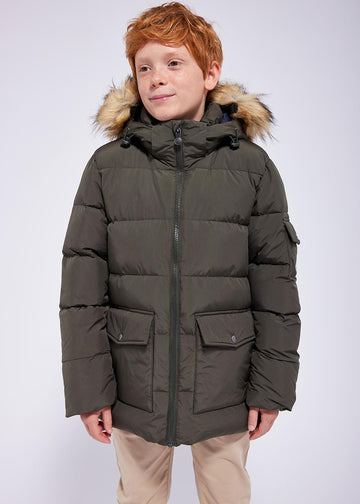 Doudoune Authentic Smooth fausse fourrure Deep khaki