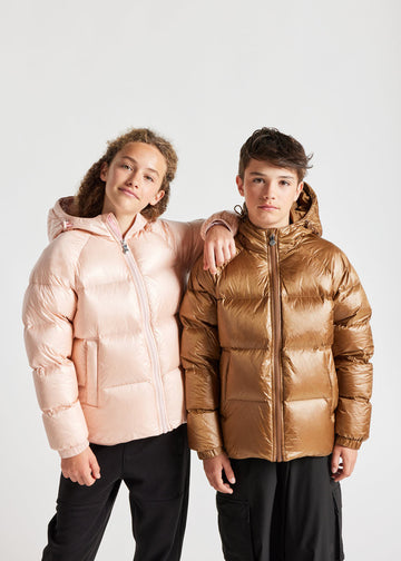 Doudoune à capuche enfant Pyrenex Sten Peach whip