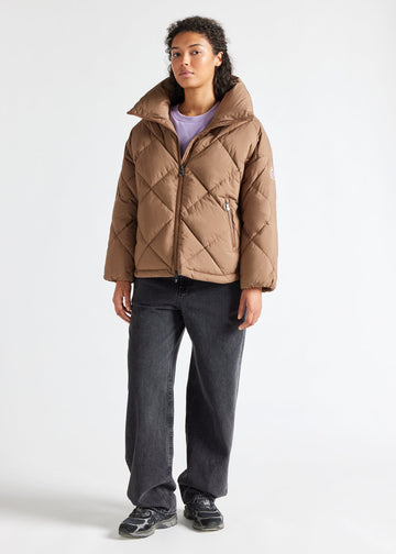 Doudoune oversize femme Pyrenex Adele avec col enveloppant Terra