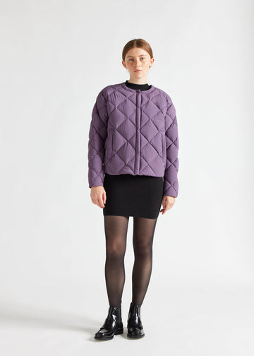Doudoune légère Nacre pour femme Vintage violet