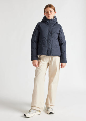 Parka courte femme Pyrenex Charlotte en duvet naturel Amiral